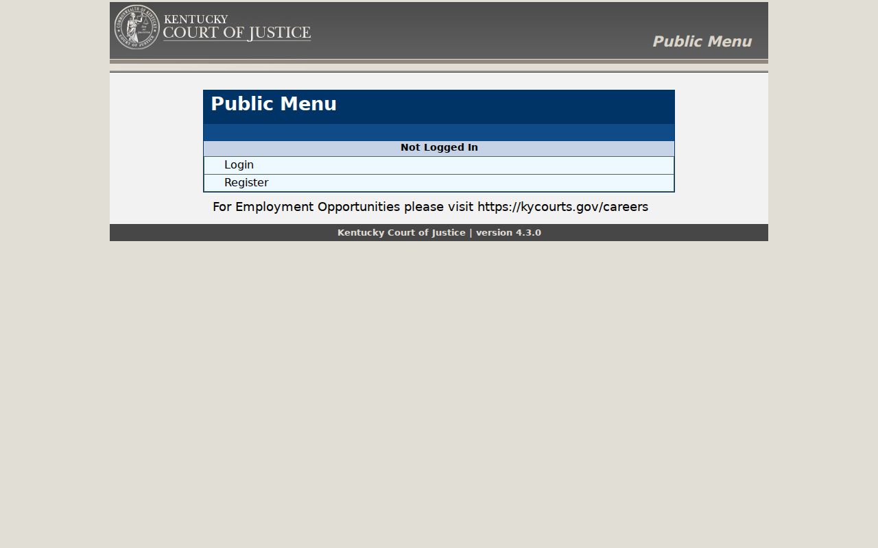 Kentucky public court services for locating Pike County criminal case records